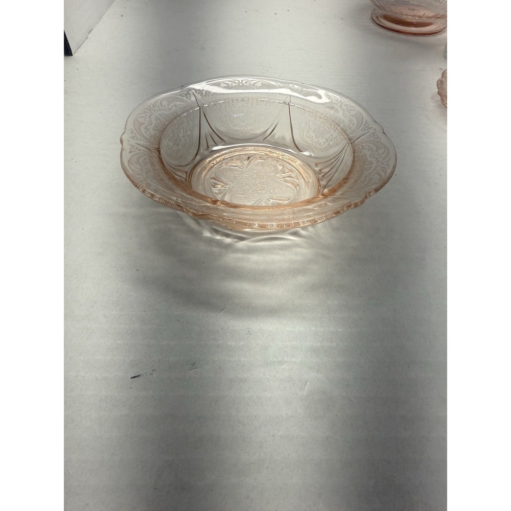 Hazel Atlas Royal Lace Pink Butter Dish Bottom Depression Glass